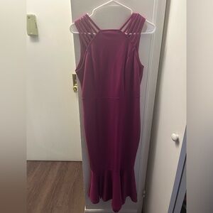 Fuchsia Midi Dress